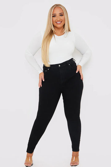 Stretch High Waisted Skinny Jeans